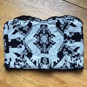 Ecote embroidered crop top